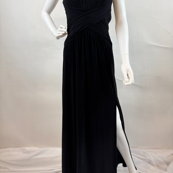 Monique Lhuillier Floor Length Black Gown - Picture 3 of 12